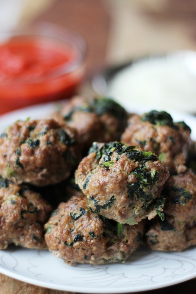 Italian kale meatballs