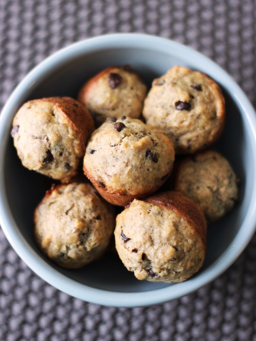 Maple Banana Flax Whole Wheat Muffins